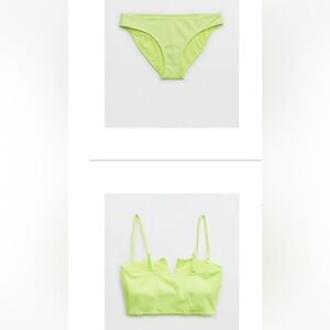 NWT Aerie swimsuit - bandeau top and bottom- size XXL